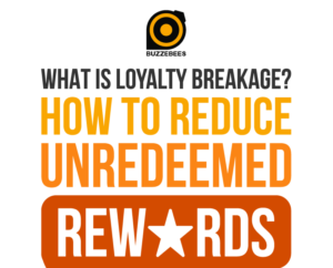 Illustration explaining loyalty breakage with customers redeeming reward points, showing how simpler redemption and personalized rewards reduce unredeemed loyalty rewards.